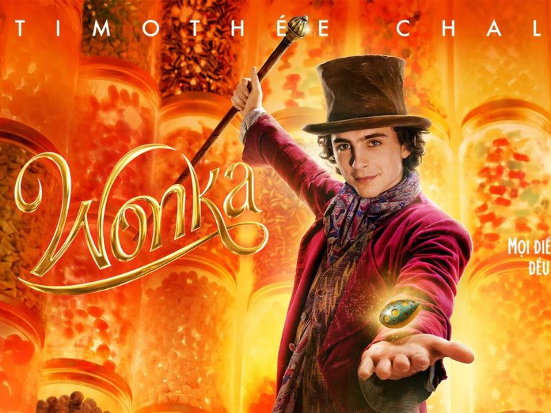 Phim lẻ hài Wonka pha chút yếu tố kì ảo, ma thuật